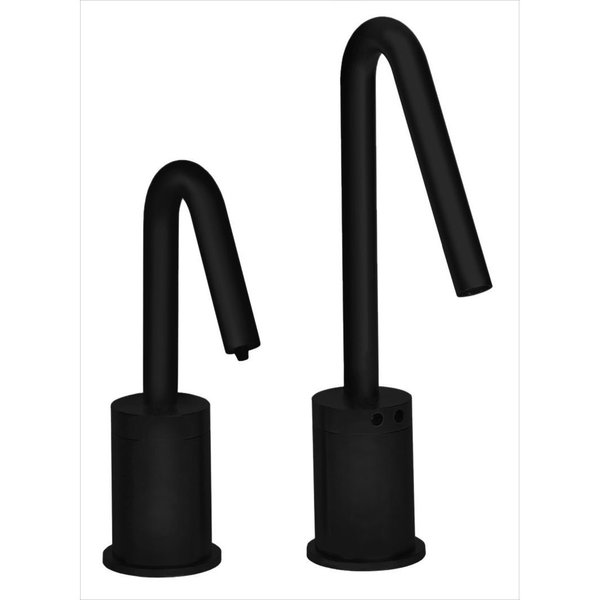 Macfaucets MP1403 Matching Electronic Faucet AND Electronic Soap Dispenser in Matte Black MP1403MB
